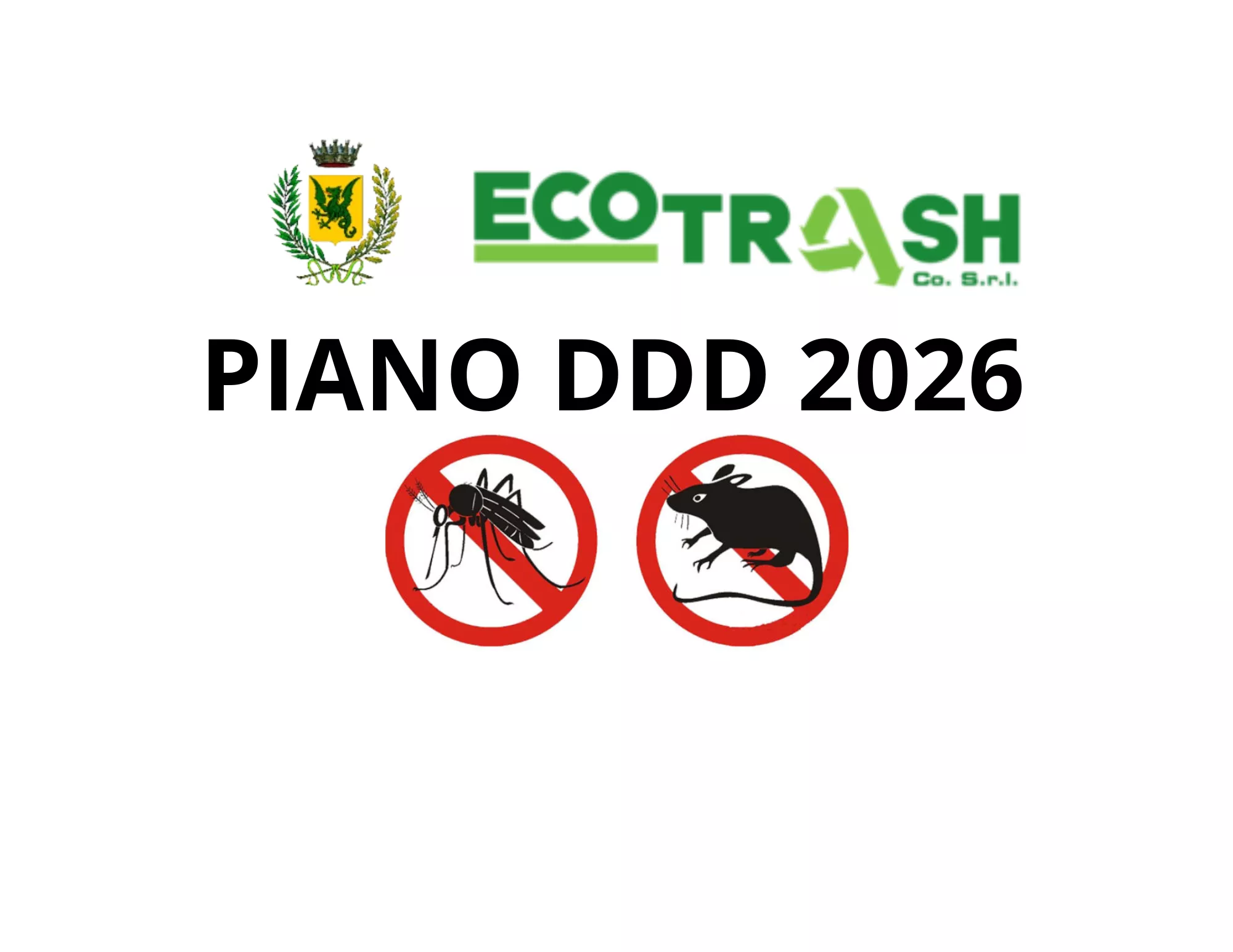 Piano Interventi di disingezione, disinfestazione e detattizzazione 2026